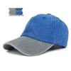 Personalized Retro Unisex Embroidered Cotton Baseball Cap with Soft Brim and Color Block Design