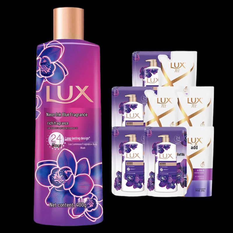 LUX Neon Orchid Luxurious Fragrance Bath & Hair Care Set