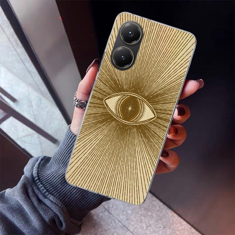 Sacred Eye of Horus Egypt Fresco Phone Case For Xiaomi Poco X7 X6 X5 Pro F7 Ultra Redmi 15C 15 13 13C 12 12C 10 10A 10C 9 9A 9C