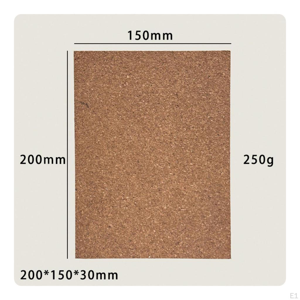 Leathercraft Cork Board Dense with Pin Storage Guarding Sheet for