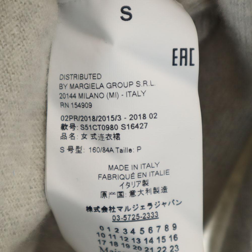 Maison Margiela Made In Italy Long Sleeve V-neck Knit One Piece S Women Used