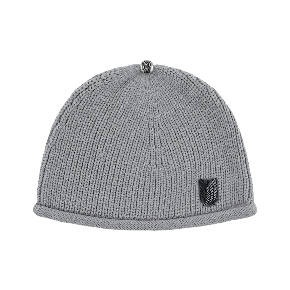 MAHAGRID x Attack On Titan Scout Roll Beanie Gray ONE SIZE