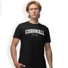 Cornwall Varsity Style Print With Coordinates Hand Printed T-Shirt Size S - 5XL