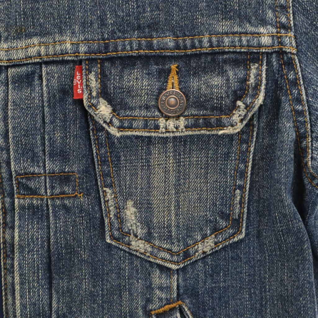 Levi's Denim Jacket M Indigo Blue Denim Jacket Trucker Men's Used