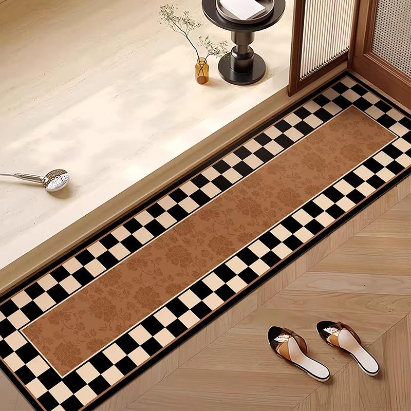 Bathroom Carpet Water-absorbing Non-slip Narrow Door Sill Floor Mat Toilet and Kitchen Door Room Diatom Mud Rug