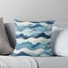 Wave Pattern -  Ocean Wave ; Curved Line Throw Cushions & Pillows Without Core