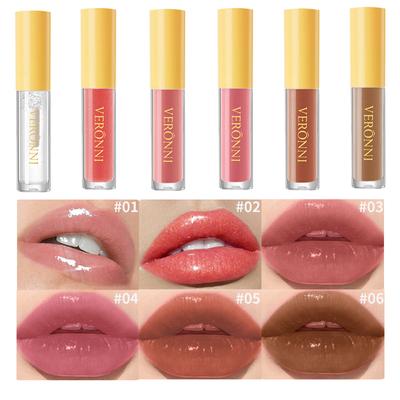 Beauty Natural and Long-lasting Moisturizing Mirror Lip Oil Fruit Flavored Plump Lips Moisturizing and Glossy Lip Balm
