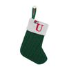 1 Stück Monogramm Gestrickte Socken Grün A-Z Buchstabe Hängende Weihnachtsstrümpfe Kamin Weihnachtsbaum Hängend Party Dekoration