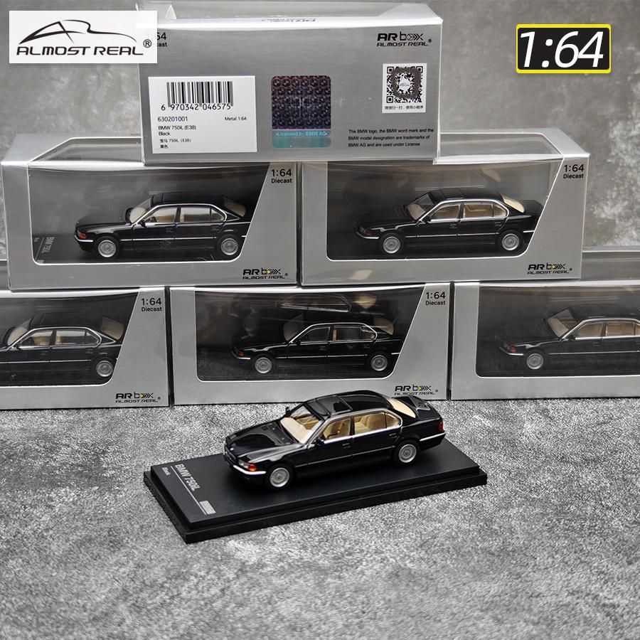 AR box diecast model 1/64 scale new 750iL (E38) Black static ornament Holiday gift collection