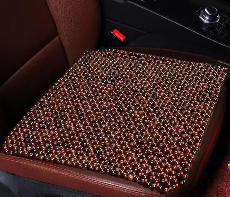 Breathable Bodhi Seed Car Seat Cushion - Universal 3-Piece Set for All Seasons and Office Use