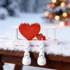 I Love U Figurine with Articulated Legs Movable Joints Love Heart Fidget Toy Wedding Party Desktop Decoration Ornament Valentine's Day Romantic Gift