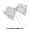 Elegant Detachable Lace Collar Spread Lapel Floral Design Decorative Accessory for Dresses and Blouses