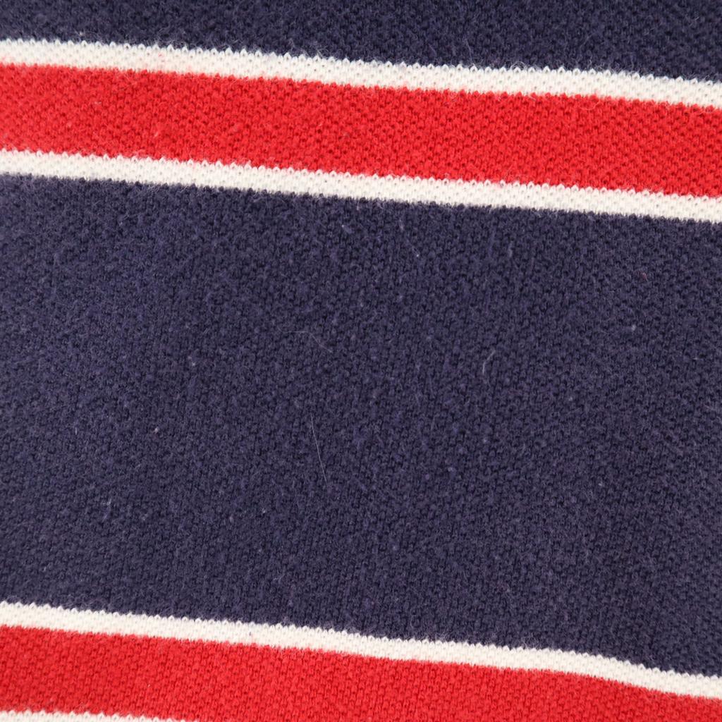 Polo by Ralph Lauren border Short sleeve Polo shirt M Navy system Men's Used