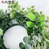 American Spring Simulation Wreath Candle Wreath Eucalyptus Boxwood Wreath Eucalyptus Leaf Dining Table Candlestick Wreath
