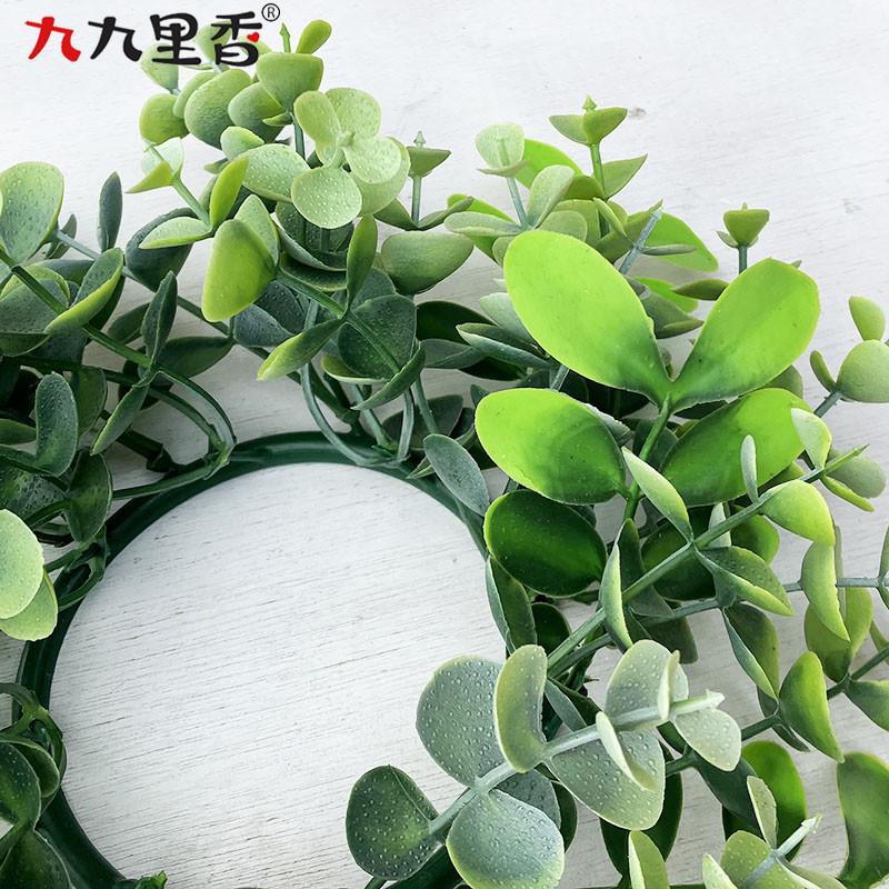 American Spring Simulation Wreath Candle Wreath Eucalyptus Boxwood Wreath Eucalyptus Leaf Dining Table Candlestick Wreath