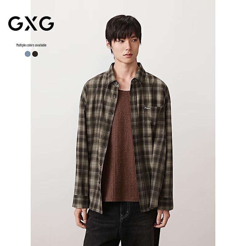 

GXG Men s Brushed Long-Sleeve Plaid Shirt S
