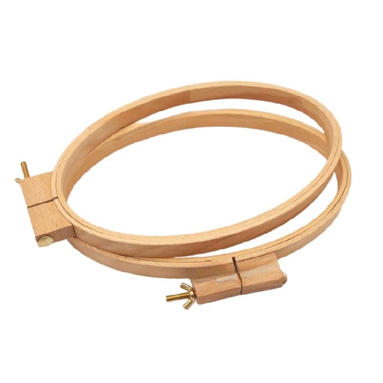 Verstellbarer Holz Stickrahmen Display Rahmen Runder Stickrahmen mit Federklemme für Handarbeiten Nähen Kunst Handwerk