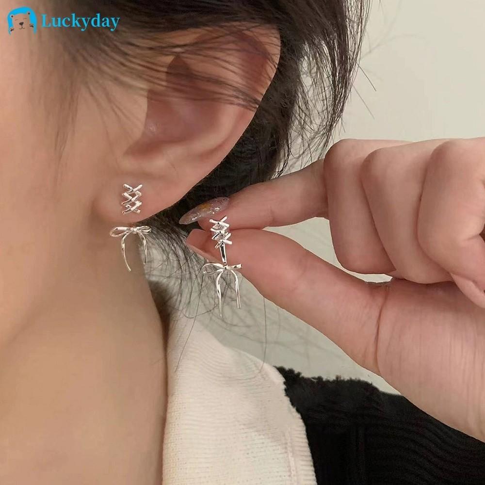 

Простые серьги-бабочки, серебряные серьги-гвоздики с крестом для женщин, ювелирные аксессуары