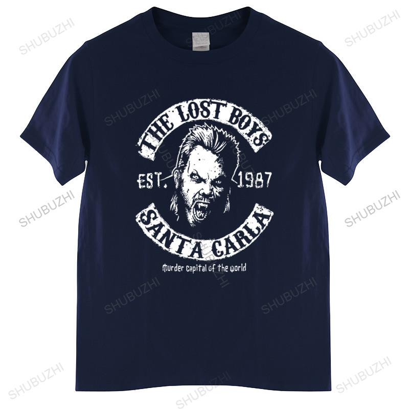 cotton tshirt men summer tees The Lost Boys Santa Carla T-shirt Men's Cotton Graphic Tees Funny Top Tees Mens Tshirt