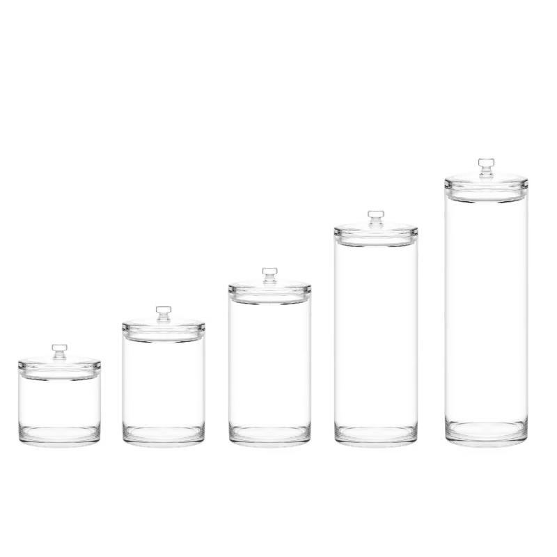 Large PC Transparent Moisture-Proof Food Storage Jar with Lid