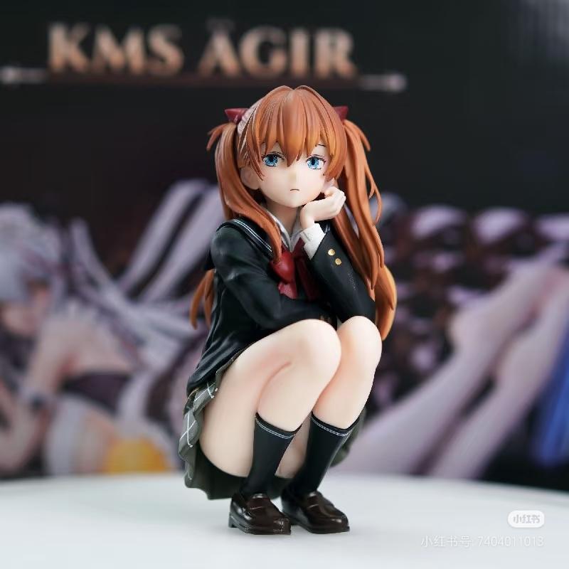 In Stock Ayanami Rei Figure Asuka Langley Soryu Action Figures Desk Decora Doll Collection Statue Model Toy Birthday Gifts