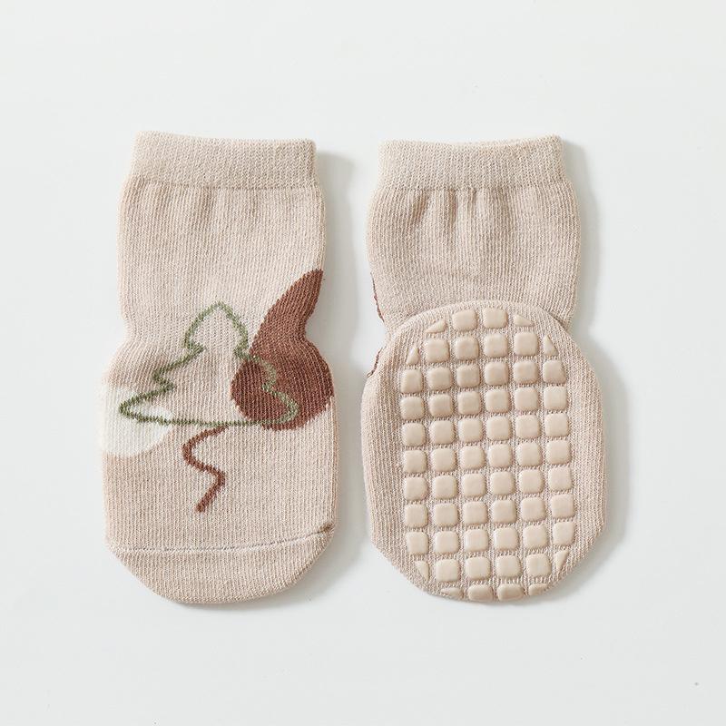 Winter Thick Terry Socks Toddler Baby Socks For Boys Girls Warm Anti Slip Floor Children s Socks Cartoon Kids Accessories 0-5T S бежевый
