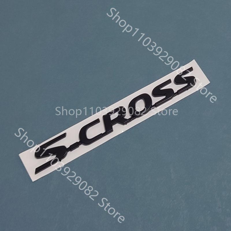For SUZUKI S-Cross Vitara Black Emblem Rear Trunk Script Badge Decal Logo Symbol