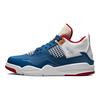 נעלי סניקרס לילדים Air Jordan 4 Retro PS חדר מבולגן כחול כחול צרפתי לבן DR6953-400