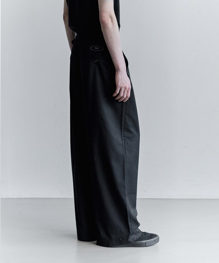 KIRYU Wrap Slacks_Black