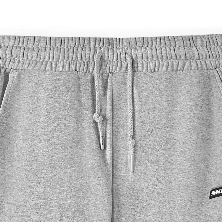 Skechers Sports Alliance Series Comfortable Breathable Soft Drawstring Knit Joggers Men Joggers Light-Gray L424M096-004F