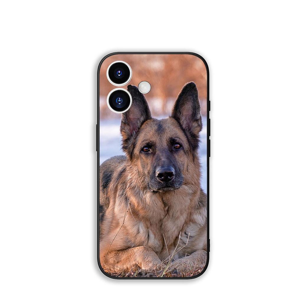 Phone Cover German Shepherd Lovely Dog Casing for Apple iPhone 16 15 14 Plus 13 12 Mini 17 Pro Max + ProMax 16E Air 15+ Case