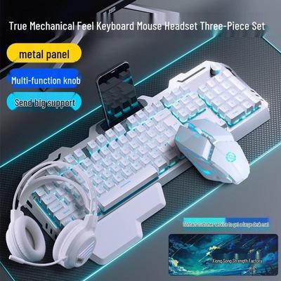Maverick Mechanical Keyboard, Mouse & Headset Gaming Set - Wired Esports Peripherals