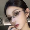 Ladies sunglasses, rimless oval sunglasses, personalized sunglasses
