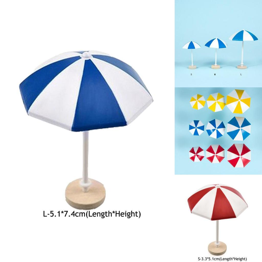 Adorable Mini Sun Umbrella Micro Landscape Ornament For Charming Dollhouse Decor