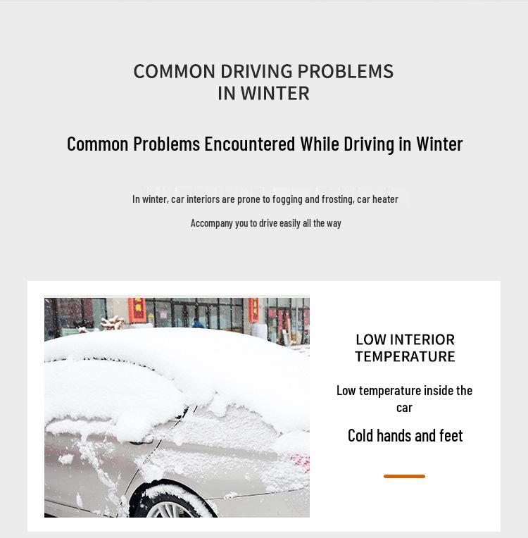 12V Dual-Use Autoheizung & Lüfter zum Enteisen im Winter