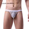 BDSM G-String T-Back Jockstrap Men Fashion Transparent Panties Sexy Fishnet Hip-Baring Thong Low Rise Mesh See-Through LingerieGood product