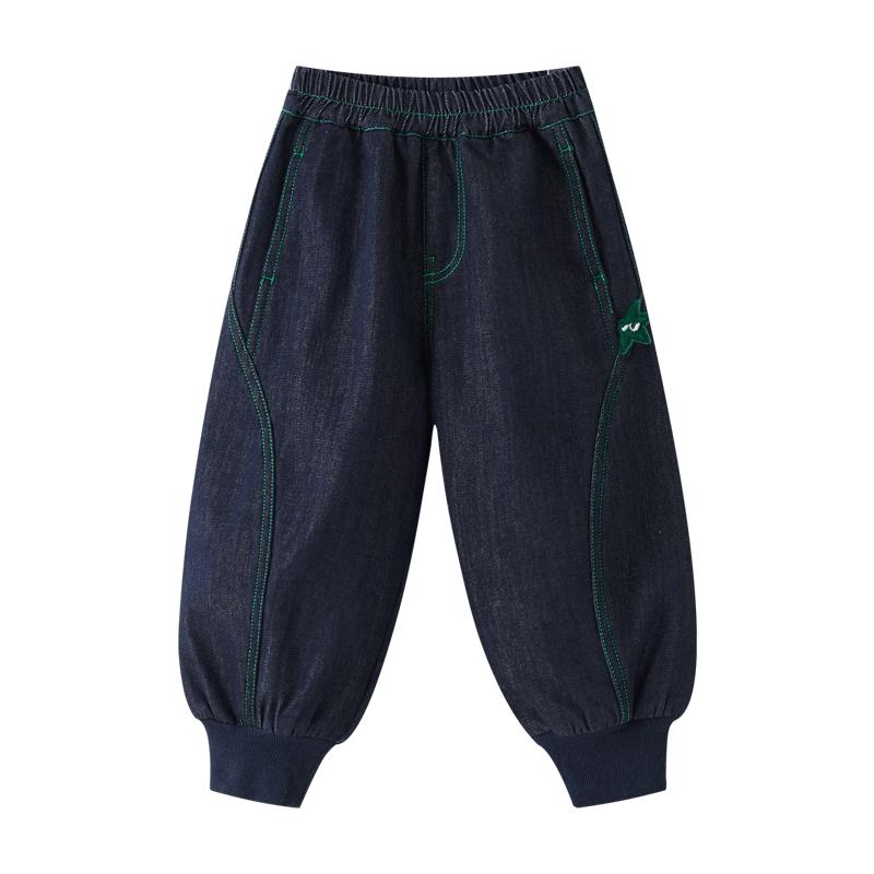 ASK JUNIOR Boys' Fleece-Lined Denim Joggers