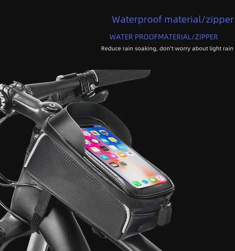 Waterproof Cross-Border Cycling Phone Bag: Top Tube Bicycle & Mountain Bike Beam Bag