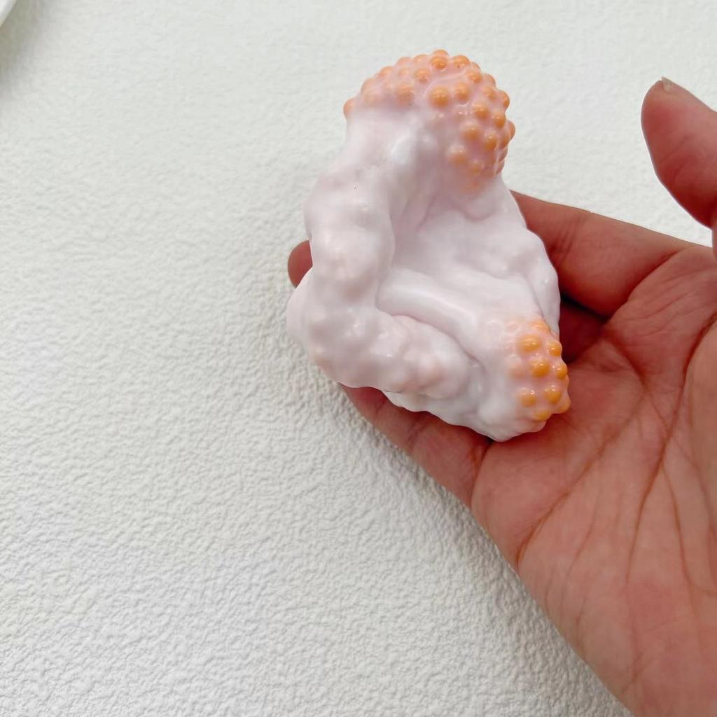 Simulated Ice Skin Handmade Ball Pinching Toy Sticky Suction Finger Stress Relieving Ball for Adults Children To Relieve Anxiety