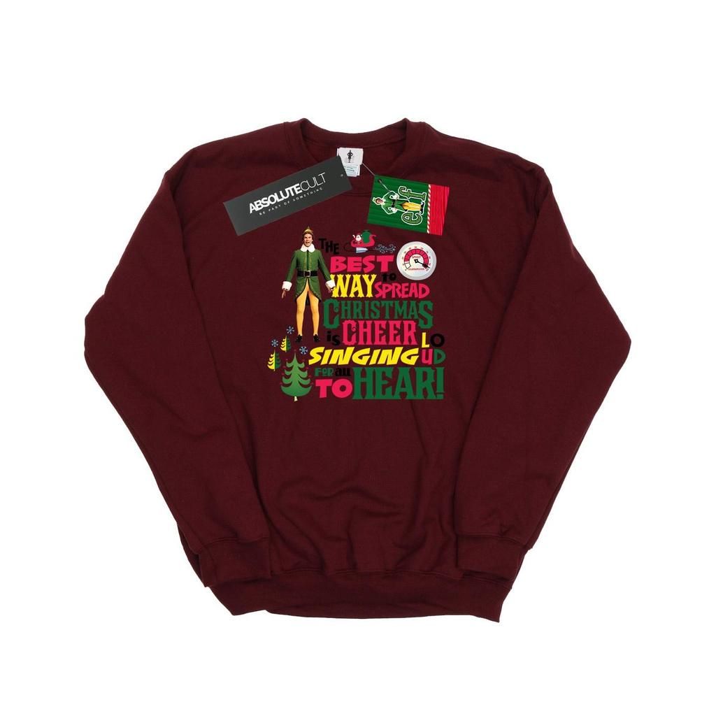 Elf Weihnachts-Cheer-Sweatshirt für Damen/Damen