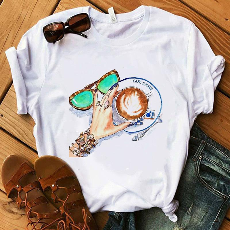 Cartoon Printed T-Shirt Women'S Short Sleeve Women'S Clothing