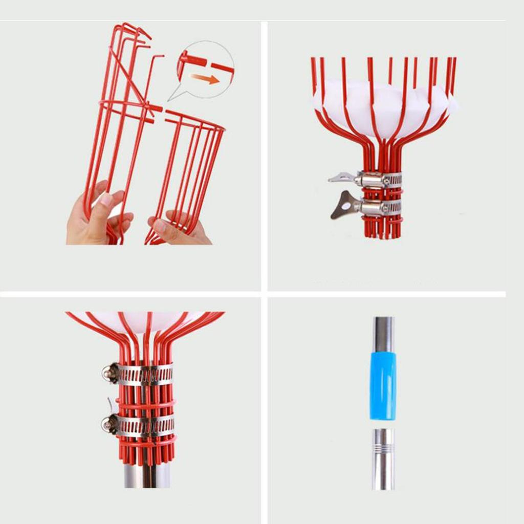 Detachable Fruit Picker for Geeting with Foam Pad Grabber Apples Pear Picking Farm