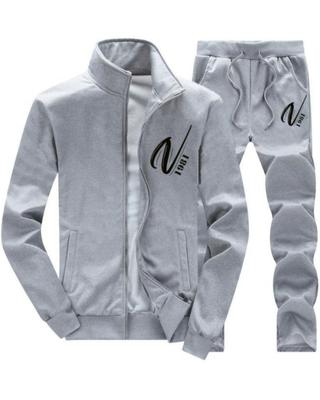 Benke Tepláková souprava Dlouhá a Sportovní oblečení Velikost Pánská Sada, Rukáv, Domácí oblečení, (Šedá, 2XL)