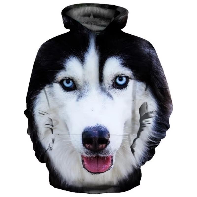 Modischer Kinder Hoodie Tiergrafiken Langarm Fuchs 3D Druck Junge Mädchen Sweatshirt Streetwear Locker Kinderkleidung Oberteil