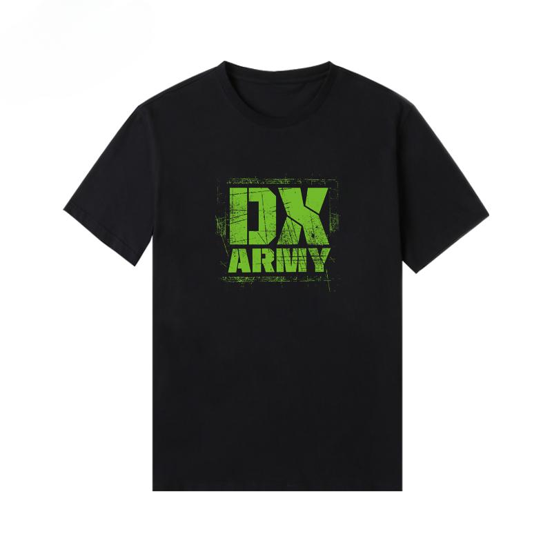 American Fashion Brand Summer New DX Combination Short Sleeve Printed T-shirt Pure Cotton Loose Casual T-shirt