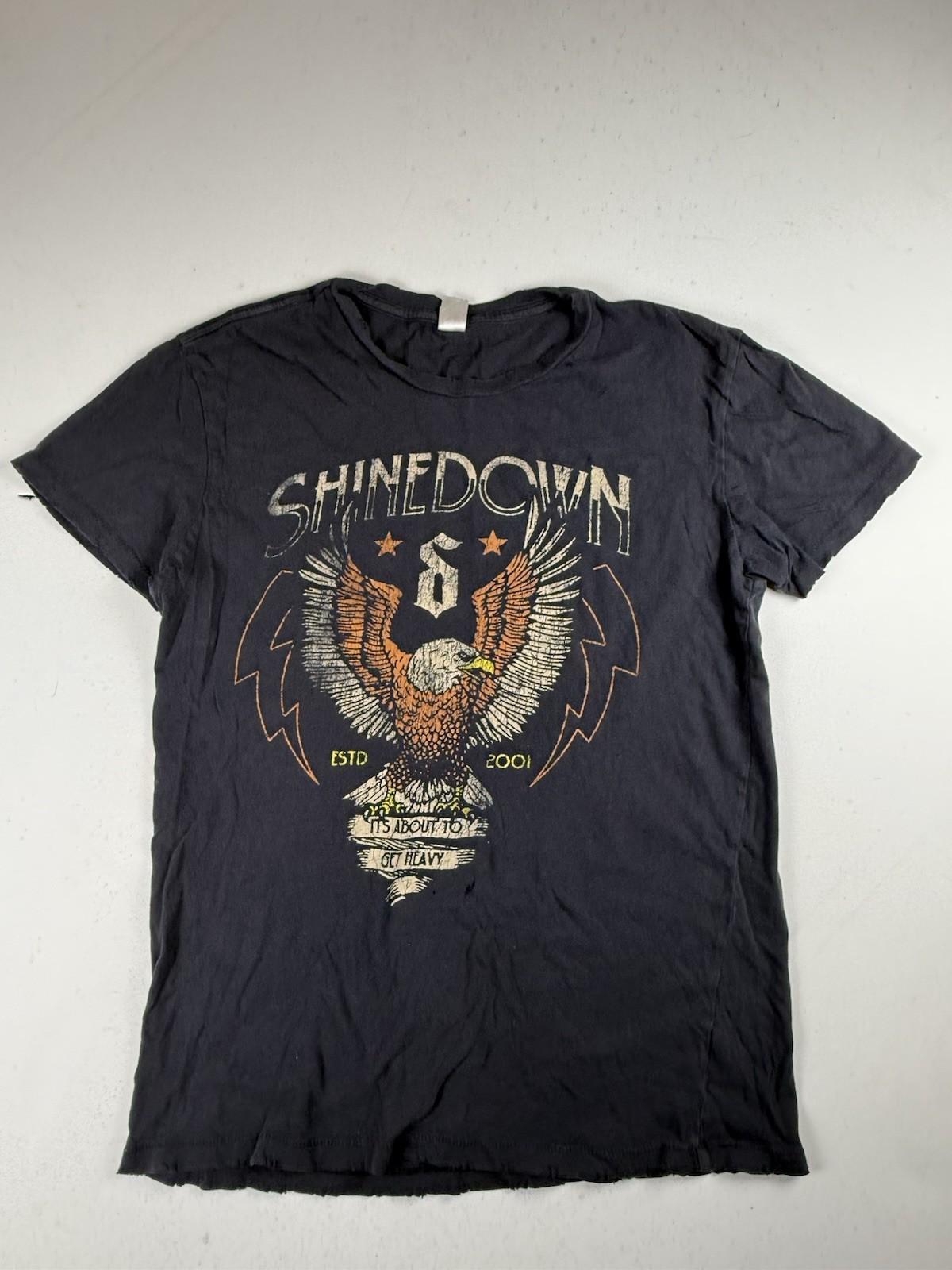SHINEDOWN Attention Attention World Tour Double-Sided Graphic T-Shirt Adult M Unisex T-Shirt XXXXL
