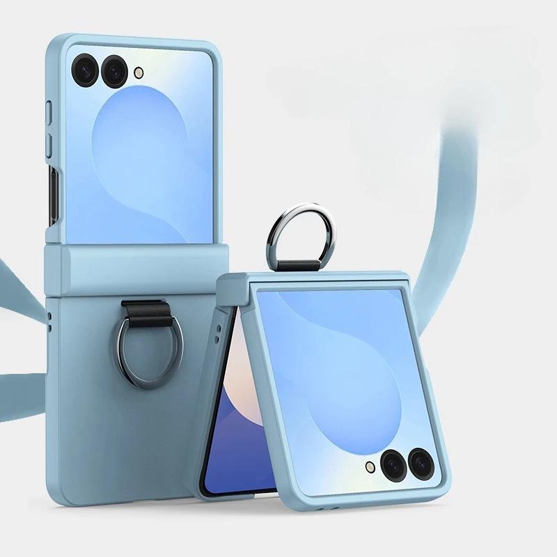 Samsung Galaxy  Z Flip  7 6 5 4 3 ZFlip7 FE All Inclusive Hinge ProtectiveShockproof Cover Ring Folding Phone Case
