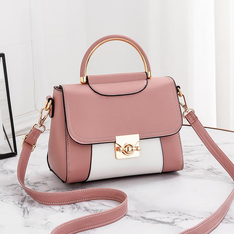 

Fashionable Women s Handbag With Detachable Shoulder Strap рожевий
