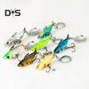 3.8CM/10G Metal Shark Fishing Lure with Spinner Sequin Treble Hooks Long Casting Artificial Hard Bait Freshwater Saltwater Trout Bass Fishing