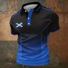 Men's Scotland Support Polo Shirt 2026 Football World Cup Design Short Sleeve Lightweight Casual Sportswear